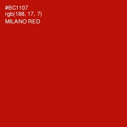 #BC1107 - Milano Red Color Image